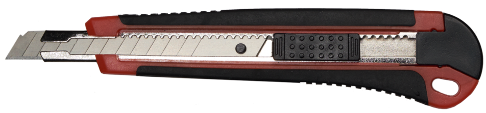 Ніж канцелярський 4OFFICE (4-347), металева направляюча, автофіксатор, 9 мм